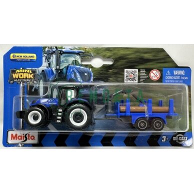 MODELIUKAS TRAKTORIUS NEW HOLLAND MINI WORK K-TAS 15590NL MAISTO